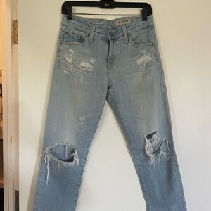 AG Women's Distressed Boyfriend Jeans